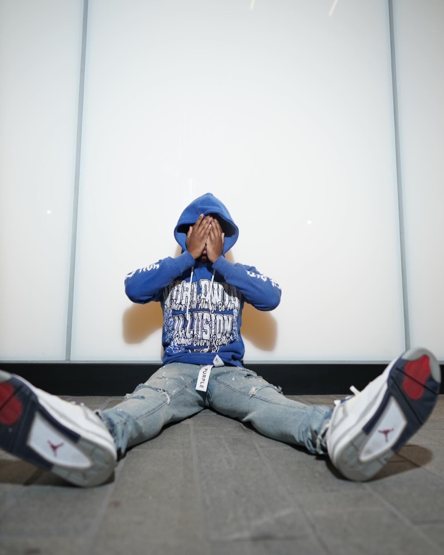 BLUE VINTAGE HIDDEN REALITY HOODIE