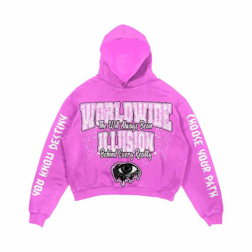 PINK VINTAGE HIDDEN REALITY HOODIE