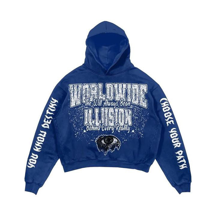 BLUE VINTAGE HIDDEN REALITY HOODIE
