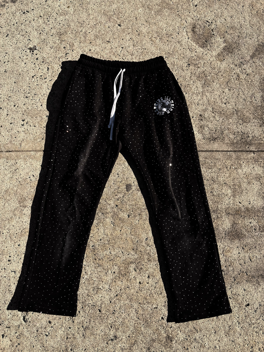 Only Way Rhinestone Sweatpants