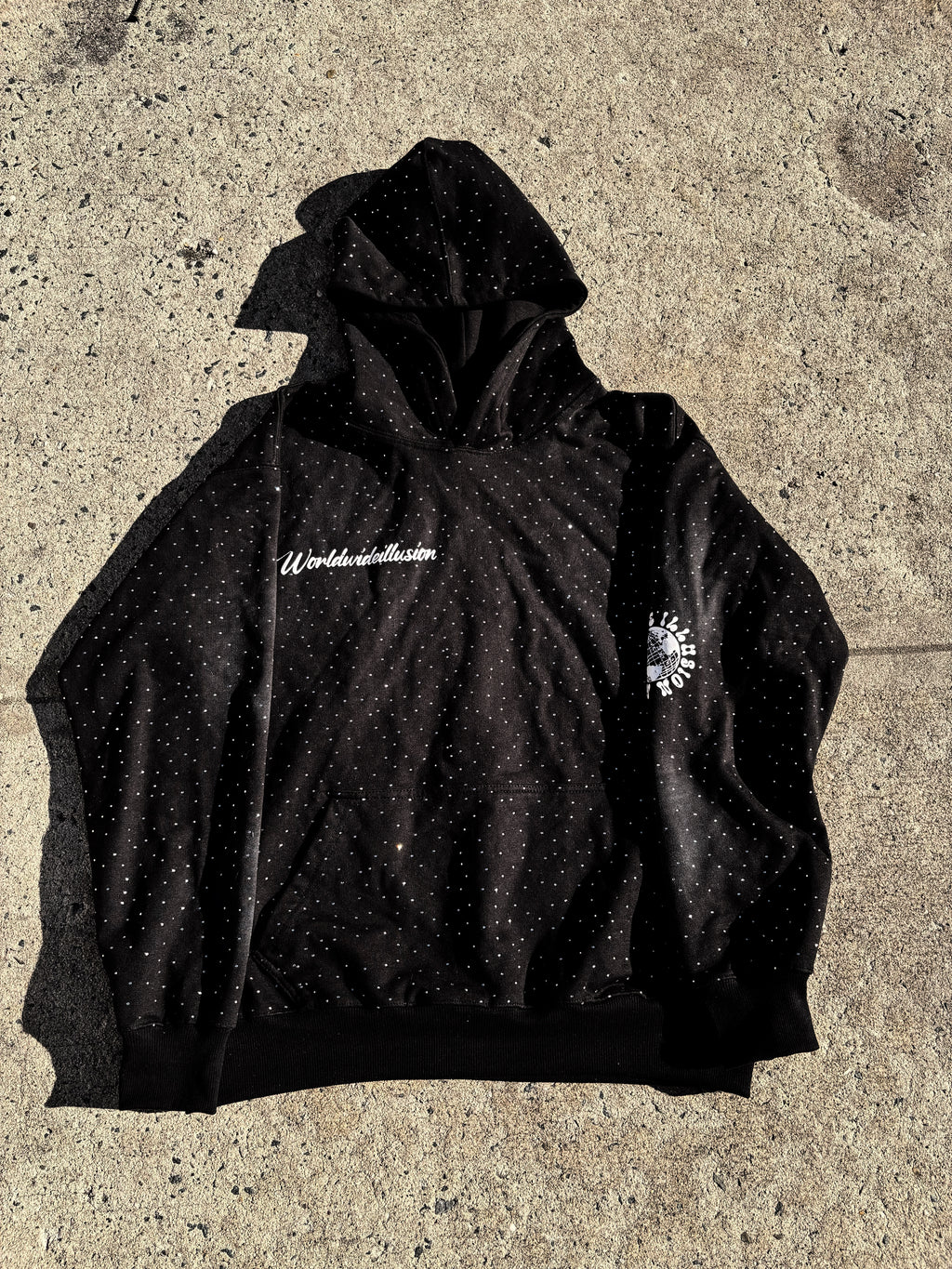 Only Way Rhinestone Hoodie