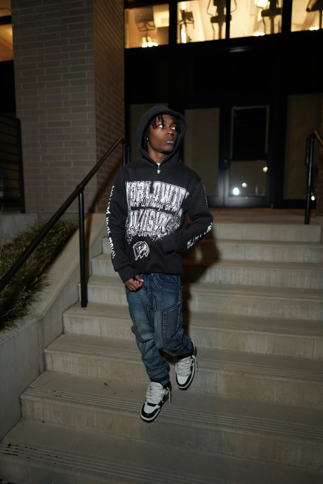 BLACK VINTAGE HIDDEN REALITY HOODIE