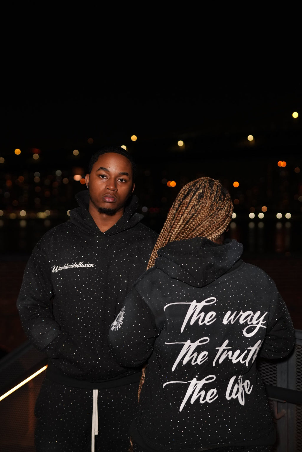 Only Way Rhinestone Sweatsuit