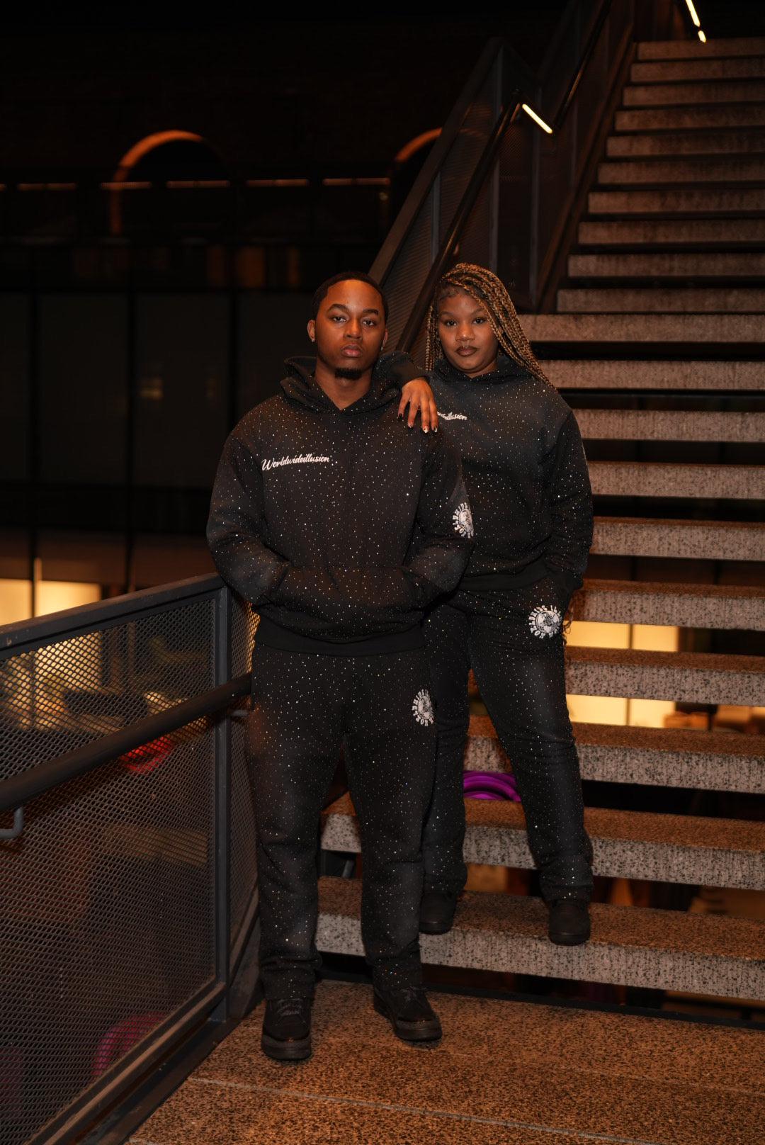 Only Way Rhinestone Sweatsuit