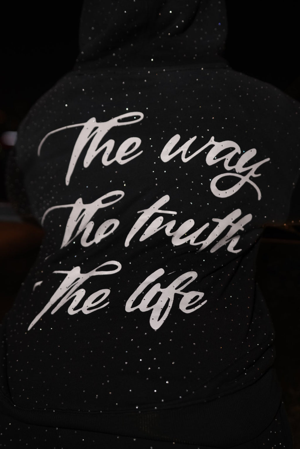 Only Way Rhinestone Hoodie