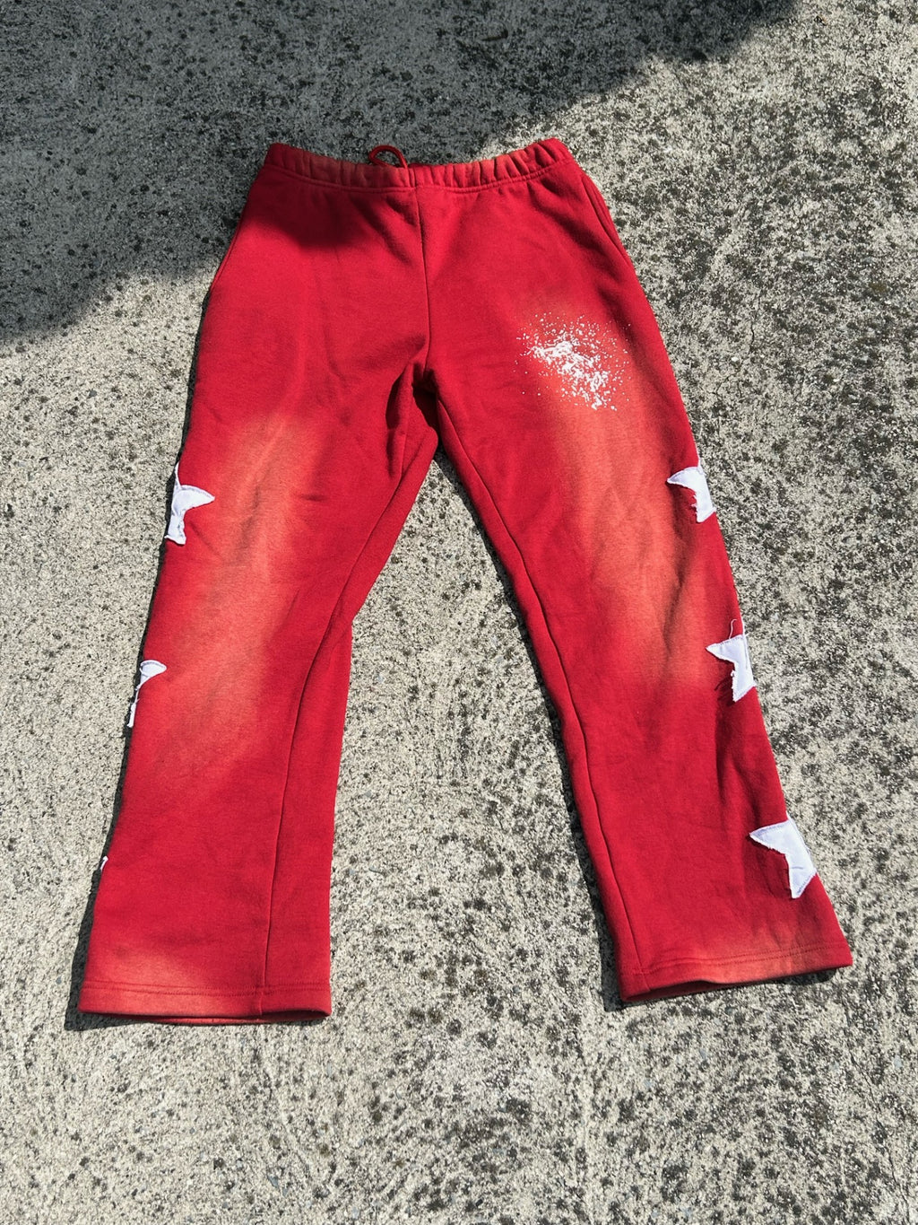 Red Starlight Flared Sweatpants