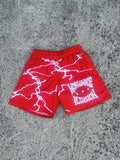 Red Lightning Mesh Shorts v2