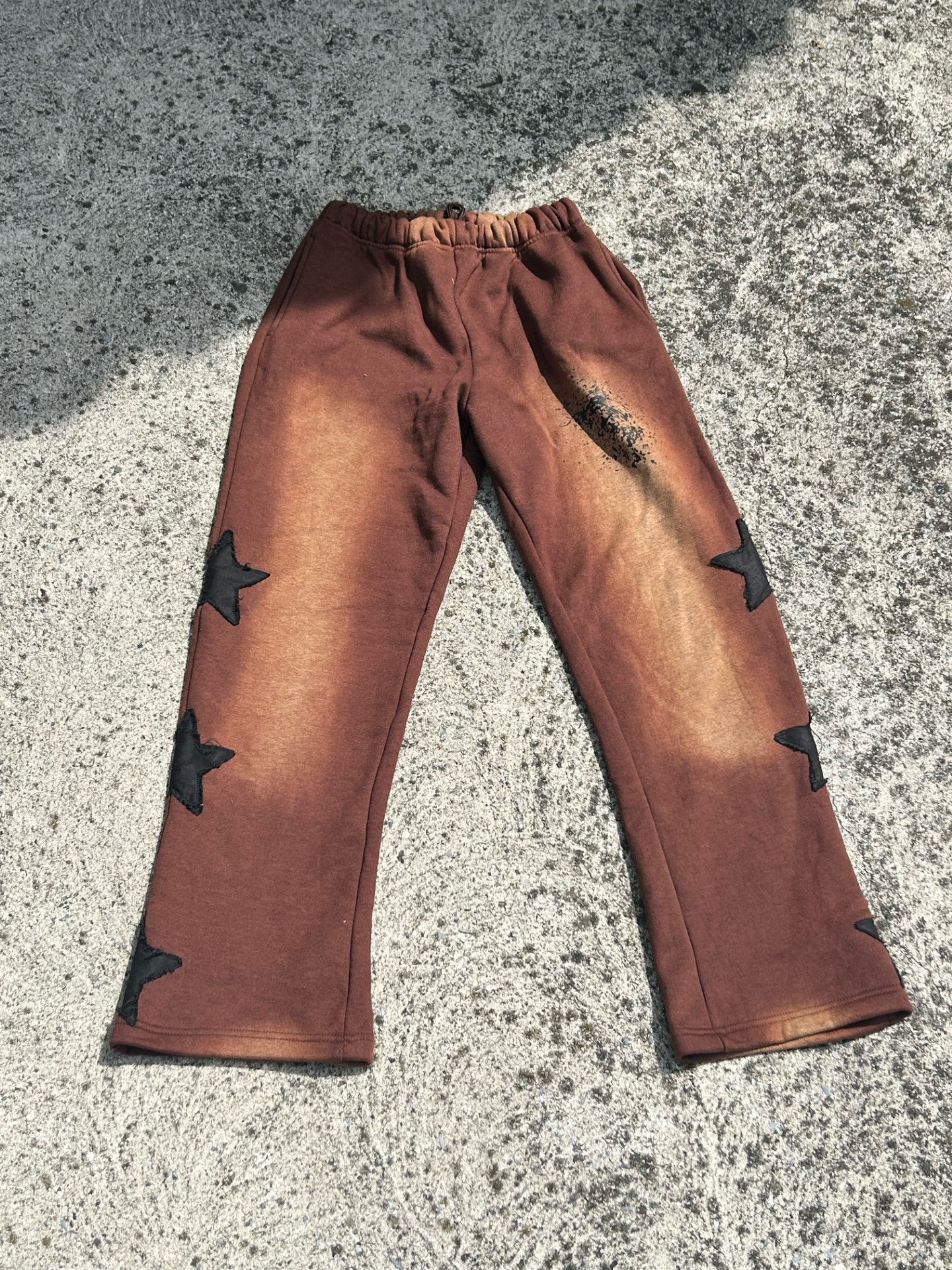 Brown Starlight Flared Sweatpants