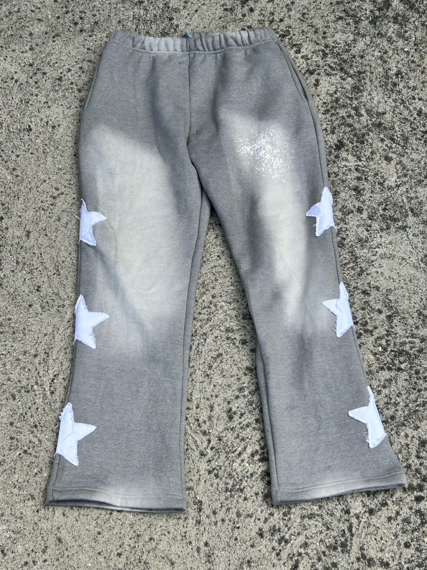 Grey Starlight Flared Sweatpants